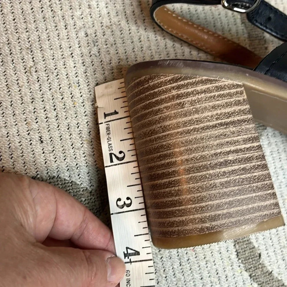 Lucky Brand Delmie leather Backstrap High Heel Sandals platform, NWOT - Picture 9 of 17